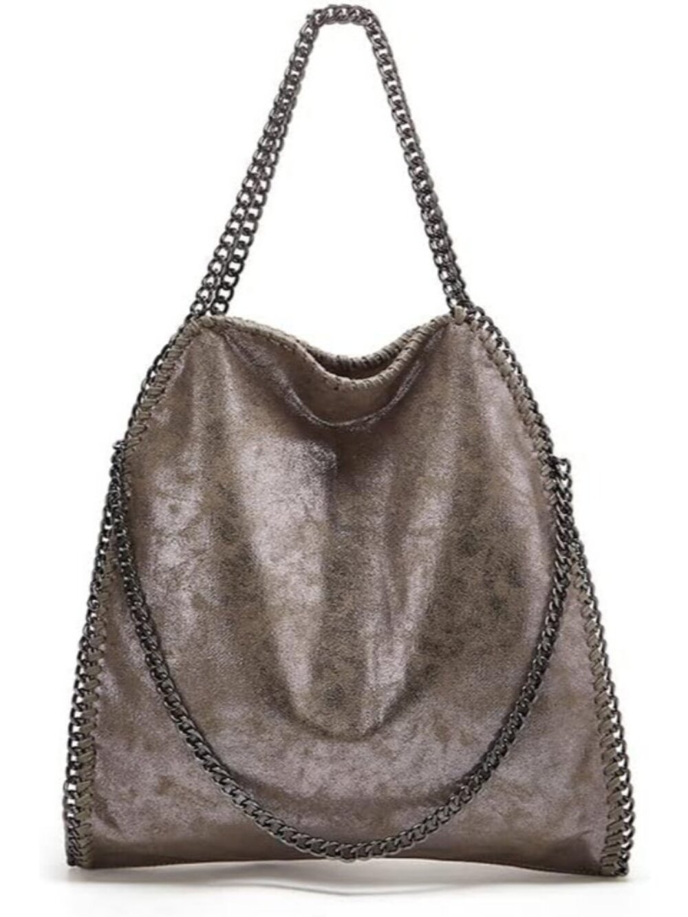 Ladies Handbag Women Faux Leather Crossbody Shoulder Bag Fashion Chain Bag Large